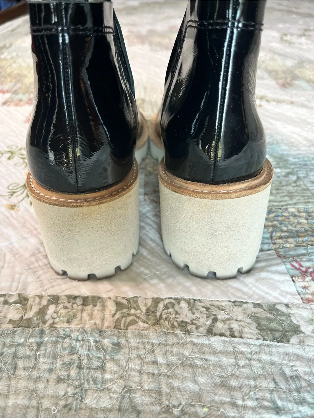 Dolce Vita Thundr H2O Black Patent Boots-Size 9